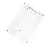 TOYZFRIENDY Magnetic Acrylic Dry Erase Planner Board for Refrigerator Clear Erasable Wall Calendar Memo Board with Magnetic Attachment Portable Weekly Schedule Organizer for Home and Office