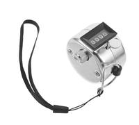 TOYZFRIENDY Manual Handheld Metal Clicker Counter with Lanyard Display Mechanical Tally Click Counter for Sports Visitor Counting Classroom Event Knitting and Lap Tracking