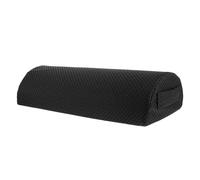 TOYZFRIENDY Memory Foam Semi Cylindrical Foot Rest Cushion for Leg Elevation and Circulation Improvement Lightweight Portable Foot Relax Pillow for Knee Leg and Waist Black for Home Office