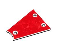 TOYZFRIENDY Metal Guitar Truss Rod Cover for Electric and Folk Guitars Lightweight Portable Bass Truss Rod Replacement Accessory with Classic Red Finish