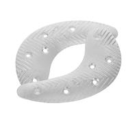 TOYZFRIENDY Metal Shoe Heel Plates Repair Pads with Nails Half Moon Shape Anti-Slip Taps for S Boots Dress Shoes and Sneakers and Traction
