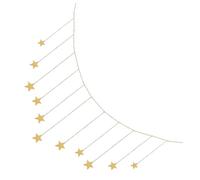 TOYZFRIENDY Metallic Stars Wall Hanging Decoration Irregular Metal Chain Pendant for Living Bedroom Kitchen Versatile Photo Wall Adornment and Party Background Ornament