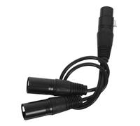 TOYZFRIENDY Mic Wire Cable Microphone Xlr Male to Female Cable Mic Splitter Xlr Cord Extra Long Black