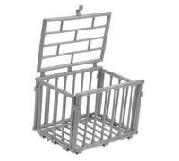 TOYZFRIENDY Mini Cage Model for Action Figures and Diy Crafts, Small Multi-use Miniature Cage Ornament, Pet Barrier Model for Science Projects and Hobby Display