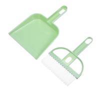 TOYZFRIENDY Mini Handheld Broom and Dustpan Set Hollow Mesh Cat Litter Scoop, Multi-function Cleaning Tool for Hamster and Rabbit Cages, Portable Small Sweep Kit