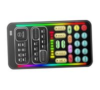 TOYZFRIENDY Mini Sound Card Voice Changer for Phone External Sound Changing Device with Audio Mixer Easy to Install for Live Streaming Online Gaming and Chat Entertainment