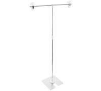 TOYZFRIENDY Mini T-Shape Photo Backdrop Stand Stainless Steel Small Desktop Background Support for Product Photography and Studio Use