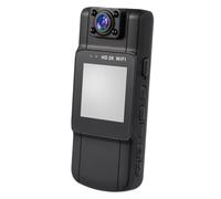 TOYZFRIENDY Mini Video Recorder Lightweight Body Worn Camera with 1.54 Inch Screen Rotatable Lens 170° Wide Angle 3840x2160p Resolution 1000mah Battery Black Abs Material for Outdoor Use