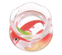 TOYZFRIENDY Miniature Koi Fish Tank Aquarium Decoration with Realistic Fish Figurines for Dollhouse Accessories and Desktop Micro Scene Decor Versatile Aquarium Accessories for Office and Home