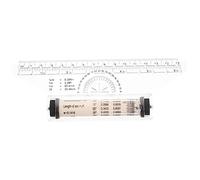 TOYZFRIENDY Multifunctional Drafting Rolling Ruler Portable Measuring Tool for Students and Engineers with Protractor Compass Functions Accurate Parallel Lines and Circles Drawing Aid