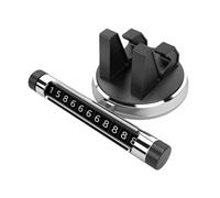 TOYZFRIENDY Multipurpose Car Phone Stand with Rotatable Parking Card Holder for Navigation and Entertainment Stable Clip Mobile Phone Holder for Car Dash Silver