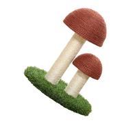 TOYZFRIENDY Mushroom Shaped Cat Scratching Post Kitten Sisal Board Scratcher Textures Protect Furniture Indoor Cats Play Pet Supply