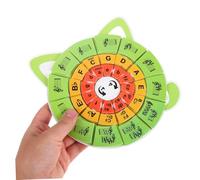 TOYZFRIENDY Music Education Tools Piano Flash Cards Circle of Fifths Wheel Puzzles Fun Educational Flashcards Music Learning Tool for Beginners Piano Boys and Girls Learners