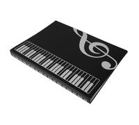 TOYZFRIENDY Music Sheet Flip Folder with Sleeves for Piano Scores and Choir Band Concerts Matte Finish Sheet Music Storage Binder Organizer for Musical Performances
