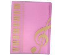 TOYZFRIENDY Music Sheet Folder with Pages Frosted Texture Flip Folio for Piano Scores Choir Band Marching Band Music Files Holder Organizer Portable Document Binder