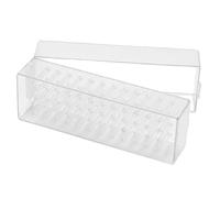TOYZFRIENDY Nail Drill Bits Storage Holder Keeps Desktop Clean and Neat with 48 Holes, Practical Abs Manicure Polishing Case Featuring Special Hole Design Suitable for Home and Salon