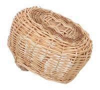 TOYZFRIENDY Oval Small Wicker Storage Basket with Handle Handwoven Willow Organizer for Picnic Wedding Flower Easter Candy Portable Hamper for Home and Outdoor Use