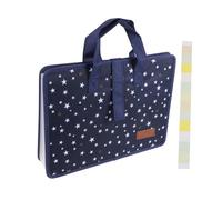 TOYZFRIENDY Oxford Fabric Expanding File Folder with Handle Document Organizer for Papers Receipts and Cards Document Storage Bag for Office Travel and Business Use