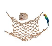 TOYZFRIENDY Parrot Climbing Net Pet Hammock Rope Ladder for Beak Trimming Bite-Resistant Play (30X20X0.5Cm) Hanging Toy for Parrots Parakeets by Pet Owners