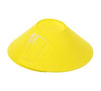 TOYZFRIENDY Parrot Neck Protector Collar Soft Microfiber Leather Bite Cone for Birds and Injury Breathable Durable Protective for Budgies Cockatiels Lovebirds Yellow Xs