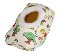 TOYZFRIENDY Parrot Warm Snuggle Hut Bird Nest for Cage Plush Cotton Lining Insulated Winter Bed Cozy Parakeet Nest House for Budgies Cockatiels Conures Lovebirds Easy Clean Soft Bird Sleeping