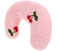 TOYZFRIENDY Pink U-shaped Cat Neck Pillow Kitten Stuffed Pillow Reusable Cotton Velvet Soft Pet Support for Cats and Rabbits on Sofas Or Flat Sleeping Places