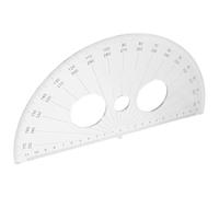 TOYZFRIENDY Plastic Half Circle Protractor Angle Measurement Tool for Students and Teachers Smooth Surface Multifunctional Math Ruler for Geometry and Drawing
