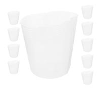 TOYZFRIENDY Plastic Plant Pot Liners 10 Pack Indoor Waterproof Planter Basket Inserts Replacement for Easy Planting and Garden Use 6.69X6.50X6.50In