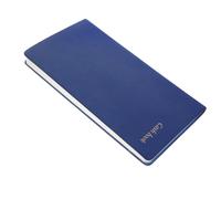 TOYZFRIENDY Portable Budget Book A6 Blue Pu Cover Book Planner Notebook for Household Financial Planning and Expense Tracking
