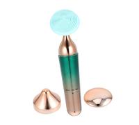 TOYZFRIENDY Portable Facial Massage Roller for Sensitive Skin Deep Cleansing and Enhanced Skincare Absorption Tool Lightweight Green Face Sculpting Massager for Travel and Daily Nourishment