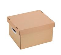 TOYZFRIENDY Portable File Storage Box with Lid Capacity Document Organizer for Office Home School Kraft Paper Storage Case for Files Letters Receipts and Photos Easy to Carry and Keep