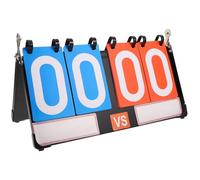 TOYZFRIENDY Portable Flip Scoreboard Tabletop Score Keeper Lightweight for Basketball Volleyball Table Tennis Billiards Indoor Games Easy Operation