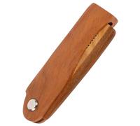 TOYZFRIENDY Portable Folding Wooden Beard Brush Comb with Smooth Surface and Protective Case Men S Hair Styling Tool for Travel and Home Use Easy to Operate for Straightening and Grooming