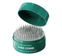 TOYZFRIENDY Portable Mini Paddle Hairbrush for Women Airbag Massage Comb, Detangling Hair Comb for Dry and Wet Hair, Green Travel Hairbrush Scalp Massaging Function