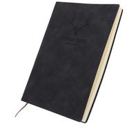 TOYZFRIENDY Portable Soft Leather Planner Notebook for Students and Office Smooth Writing Academic Organizer for Daily Scheduling Creative Notes and Household Planning Black