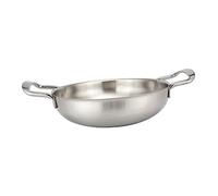 TOYZFRIENDY Portable Stainless Steel Everyday Pan with Stay Cool Handles Oven Safe Pan for Indoor and Outdoor Cooking Dishwasher Safe Cookware