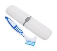 TOYZFRIENDY Portable Travel Toothbrush Case with Double-Sided Retainer Brush Soft Bristles for Thorough Teeth Cleaning Compact Storage Holder for Oral Care Business Trips and Outdoor