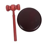 TOYZFRIENDY Portable Wooden Gavel with Stylish Base Handheld Auction Hammer for Lawyers Judges Courtroom Use Classic Design Sound Block for Legal Proceedings and Auctions