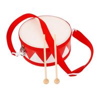 TOYZFRIENDY Portable Wooden Snare Drum for Double-sided Hand Percussion Instrument with Drumsticks Easy to Play Educational Music to Develop Rhythm and Coordination