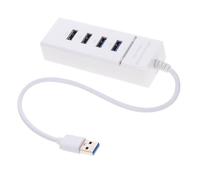 TOYZFRIENDY Ports USB Hub Splitter Adapter Ultra Multi Port Expansion for Laptop Desktop Plug and Play with Wide Compatibility Portable Lightweight Design in White