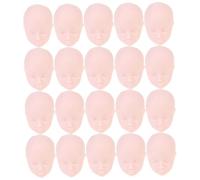 TOYZFRIENDY Practice Makeup Doll Heads 20pcs Frame Mini Doll Heads for Crafts DIY Training Suitable for Makeup Artists and Beauty Students