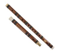 TOYZFRIENDY Professional Bamboo Flute Key of C with Soft Pouch Classic Musical Instrument for Beginners Traditional Handmade Wind Instrument Suitable for Learning and Performance