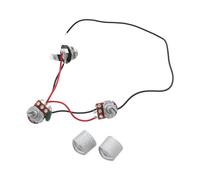 TOYZFRIENDY Professional Guitar Potentiometer Wiring Harness Copper Jack Socket with Chrome Knobs Upgrade Replacement Parts for Electric Guitar Accessories