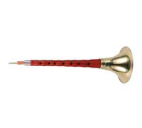TOYZFRIENDY Professional Suona Wind Instrument G Key for Beginners and Portable Ebony Wood Craft with Polished Rust-resistant Bowl Easy to Carry and Store for Practice and Music Random Color