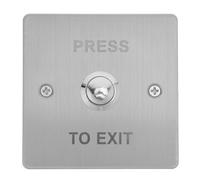 TOYZFRIENDY Push To Exit Button for Access Control Metal Door Release Switch Type with Contactless Technology Compatible with Home Office Commercial Security Systems
