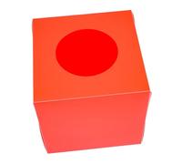 TOYZFRIENDY Red Plastic Raffle Ballot Box with Slot for Donations and Lottery Tickets Multi-functional Party Raffle Holder for Fundraising Voting and Corporate Events