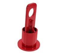TOYZFRIENDY Red Trailer Hitch Receiver with Stabilizer for Wheel Tow Hook for Various Trailers Quick Installation Safety Chain Attachment Robust Heavy-duty Towing Accessory