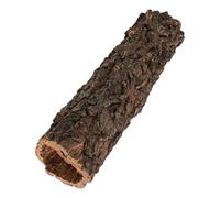 TOYZFRIENDY Reptile Hideout Cave for Gecko Turtle Snake Hermit Crab - 7.5cm Diameter X 30cm Height Rainforest Tree Trunk Shelter, Large Climbing and Resting Habitat Decor