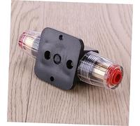 TOYZFRIENDY Reset Fuse Holder Inline Circuit Breaker for Car Audio System Protection Manual Push Button Reset for Car Boat and Bike Use Panel Firewall Mountable