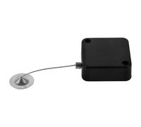 TOYZFRIENDY Retractable Cable Lock Case with Steel Wire Rope, 1M Anti-Lost Tether with Lock Buckle and Round Iron Cap, Security Cable for Retail Anti-Theft Protection